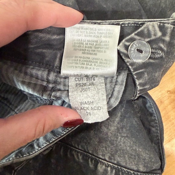 Sundry Black Acid Washed Skinny Pants - Picture 5 of 5